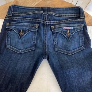 Designer blue jeans